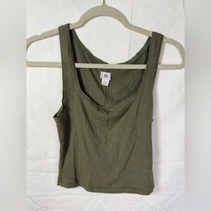 BDG Urban Outfitters Olive Green Ribbed Tank Top Size Large